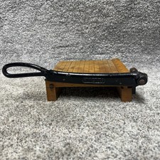 Vintage INGENTO 6 Guillotine Paper Cutter Wood Base Metal Blade