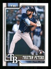 2026 Topps #330 Tristan Peters RC Tampa Bay Rays 63651