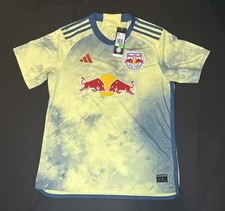Adidas New York Red Bulls MLS Soccer Jersey By Daniel Patrick Womens XL HU1409