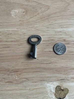 Vintage Eagle Lock Hollow Barrel Key