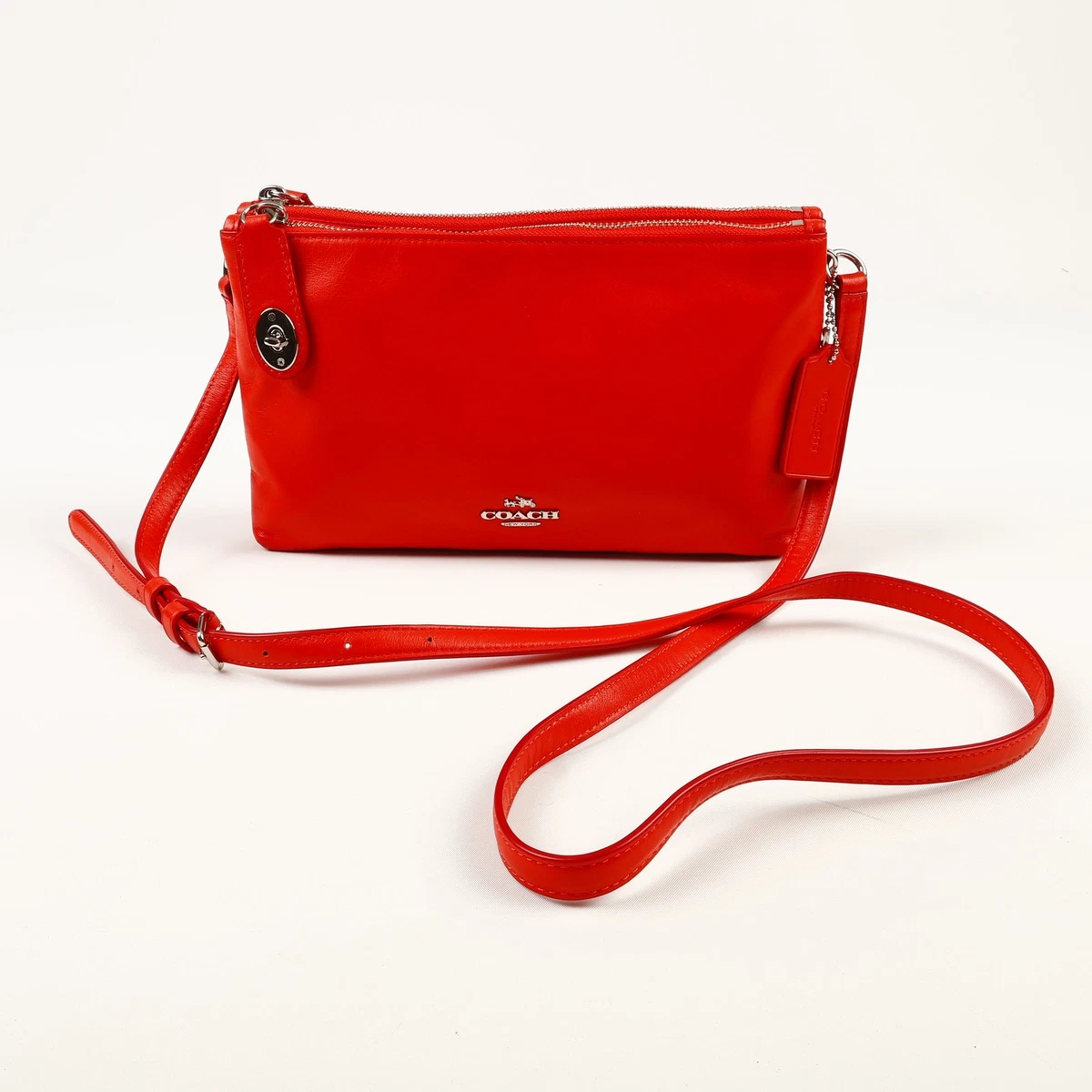 Coach Crosby Double Zip Crossbody In Calf Leather G1580-36552
