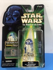 STAR WARS POTF COMMTECH R2-D2 WITH HOLOGRAPHIC PRINCESS LEIA FIGURE 1999