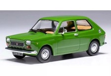1/43 Fiat 127 1972 Green Diecast Miniature Car Classic Compact Highly Detailed