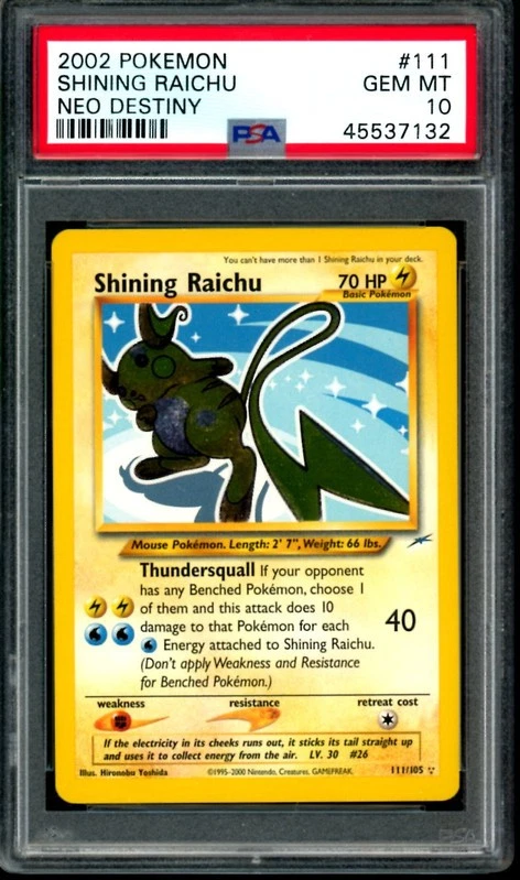 Shining Raichu for sale | eBay