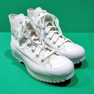 Converse Chuck Taylor All Star Lugged 2.0 Platform Hi Sneaker M5.5 W7.5 White