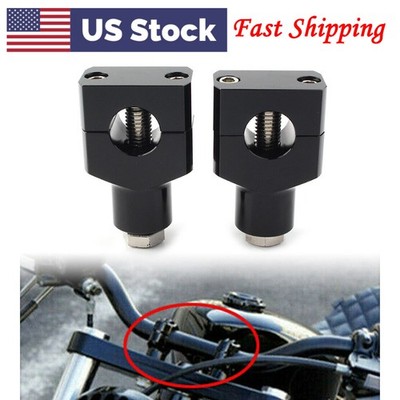 1'' Motorcycle Handlebar Handle Bar Mount Adapter Risers Clamp For Harley Yamaha