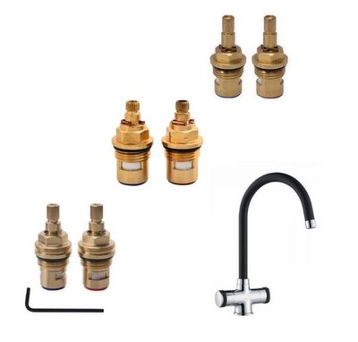 Ersatz Ventilkartuschen Howdens Lamona schwarz chrom TAP3630 3547/3549/3561