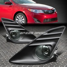 For 12-14 Toyota Camry Smoked Lens Bumper Driving Fog Light Lamps Wbezelswitch For 12-14 Toyota Camry Smoked Lens Bumper Driving Fog Light Lamps Wbezelswitch