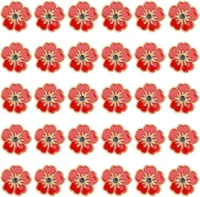 72Pcs Poppy Pins,Memorial Day Lapel Pins Remembrance Day Poppy Flower Brooch ...