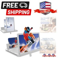 Screen Magnifier for Cell Phone, 2026 New 3D HD Magnifying Projector Screen E...