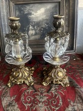 Vintage Pair Hollywood Regency Style Ornate G...