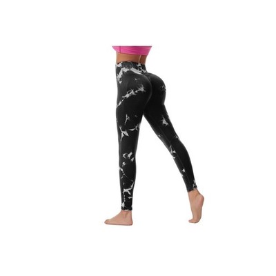 Self Pickup Only - Four Seasons Printed Nine Point Sports Yoga Pants