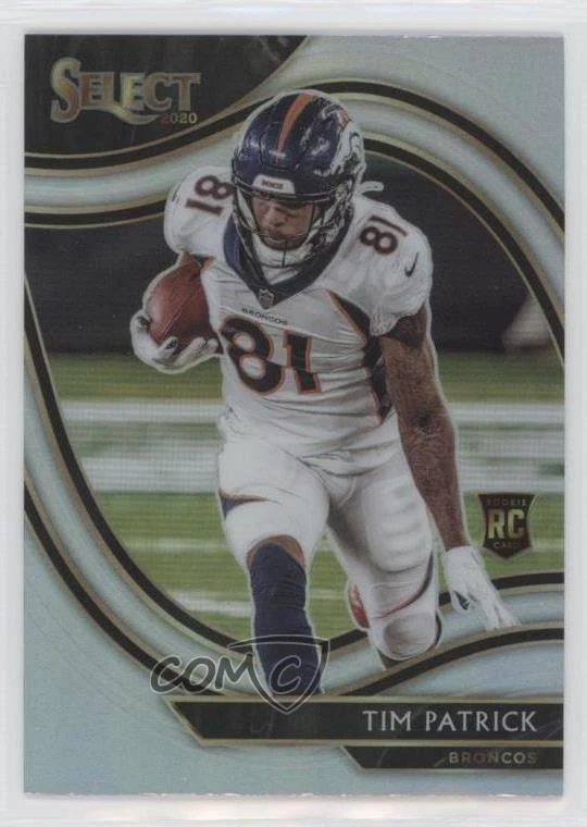 2020 Panini Select Field Level Silver Prizm Tim Patrick #375 Rookie RC