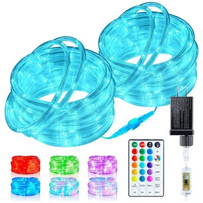 66ft Color Changing Rope Lights Outdoor with Remote