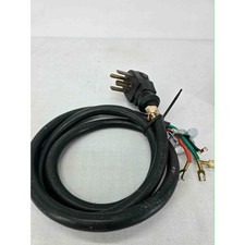 6ft 4-Prong Dryer Power Cord 30A 250V NEMA 14-30P Black Appliance Cable 10/4 AWG