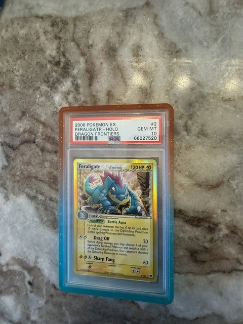 Pokemon EX Dragon Frontiers Holo Feraligatr delta species 2/101 PSA 10 (POP 38)