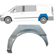 Reparaturblech Kotfl&uuml;gel hinten f&uuml;r Mercedes Vito W639 2003-2014 / Links