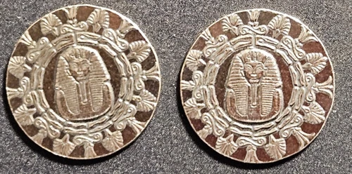 (2) 1/4 oz Silver Egyptian Relic Series Silver Pharaoh by Monarch Metals