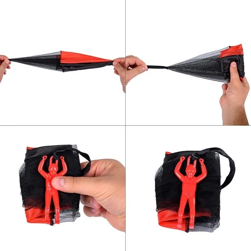 Juguetes de paracaídas para niños - Paracaídas volador hombres sin enredos interior y exterior Foto 4 de 4