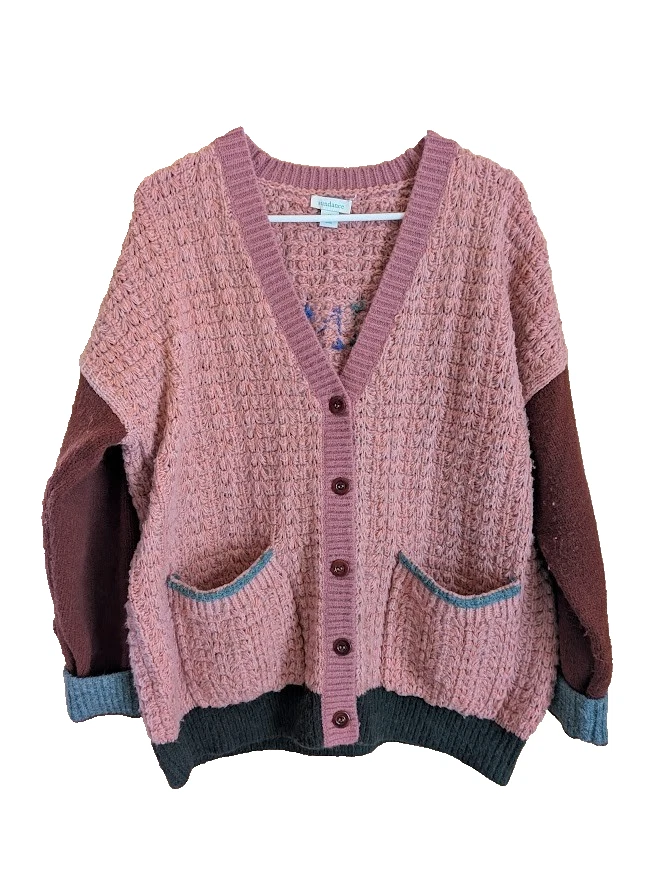 Cárdigan de mujer Sundance suéter grueso M de gran tamaño Lagenlook tipo vibraciones colorido Foto 2 de 4