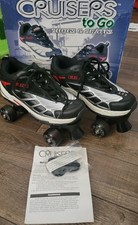Cruisers TO GO Shoes and Roller Skates Mens 9/ Womens 10 Red and Black NIB NEW