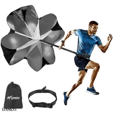 Portable 56-Inch Resistance Parachute for Speed Training & Acceleration Boost