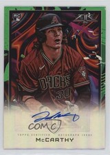 2022 Topps Fire Fire Auto Green 73/75 Jake McCarthy #FA-JMC Auto 4f5