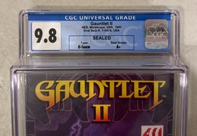 1990 NINTENDO NES MINDSCAPE GAUNTLET II 2 FACTORY SEALED H-SEAM CGC 9.8 A+