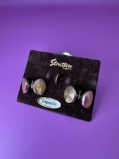 Gold Tone Chained Elasticated Cuff Links for Men Luxury Cufflinks Set