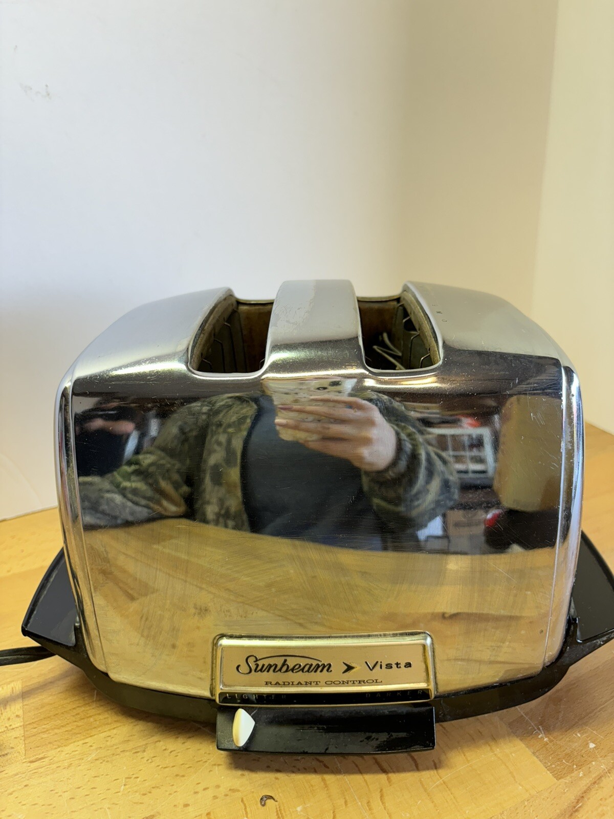 Vtg Sunbeam Toaster Vista Radiant Control T40 Auto Drop Raise MCM