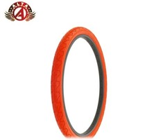 ALTA BICYCLE CRUISER DURABLE TIRE 26 x 1.95 RED CITY CAVALIER SLICK TREAD.