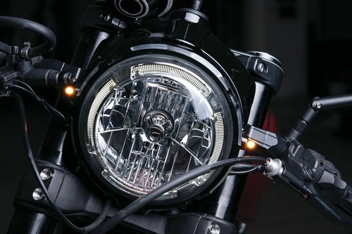 Kuryakyn Kellermann Atto Black Front Rear Amber Dark Lens Turn Signal Light Lamp - Picture 2 of 3