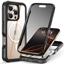 iPhone 16 Pro Max Case MagSafe Shockproof Cover with Privacy Screen Protector