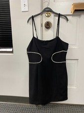 Guess Women's Sleeveless Black Raina Dress with Bling Detail Size Extra Large