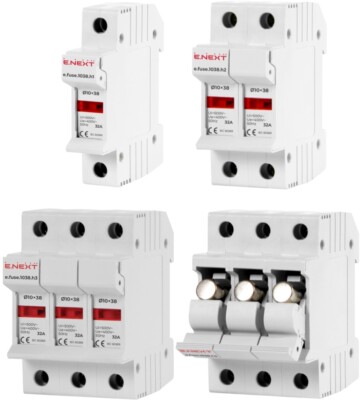 SICHERUNGSHALTER  1P,2P,3P SICHERUNGEN ZYLINDERSICHERUNG 10A,13A,16A 10X38 500V