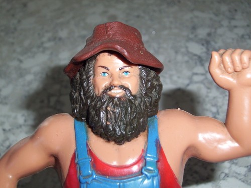 HILLBILLY JIM + HAT WWF WRESTLING SUPERSTARS VINTA...