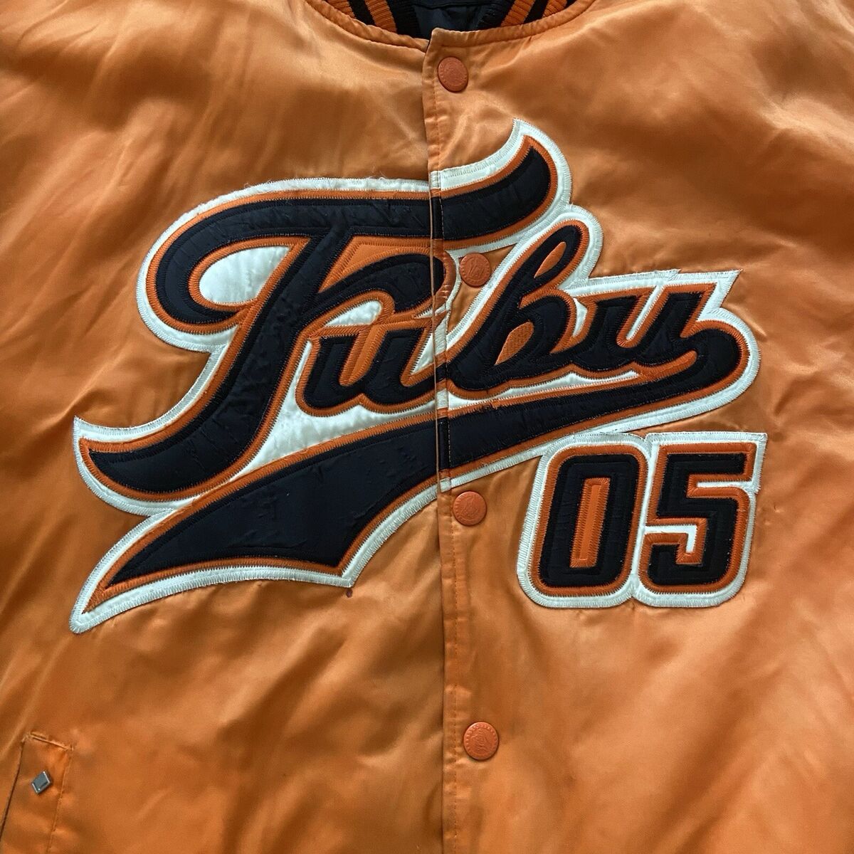 Vintage FUBU 05 Satin Bomber Jacket 3XL Spellout Rap Hip Hop Vintage FUBU 05 Satin Bomber Jacket 3XL Spellout Rap Hip Hop