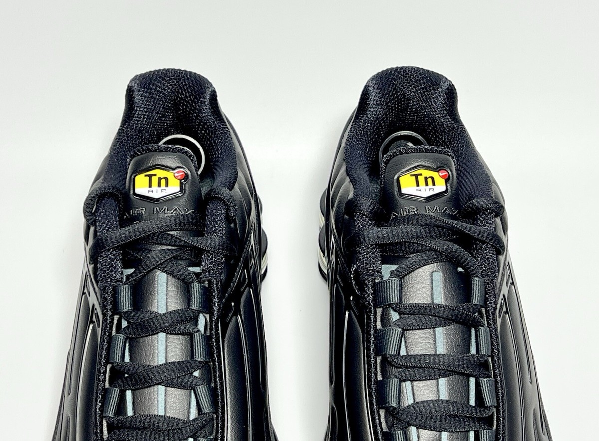 Nike Air Max Plus Tuned TN 3 LTR 1 TN3 Leather Unisex Black UK Size 5 EUR  38 | eBay UK