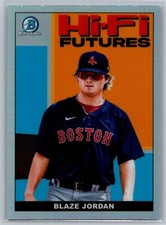 2022  Bowman Hi-Fi Futures Insert Refractor #HIFI-16 Blaze Jordan Boston Red Sox
