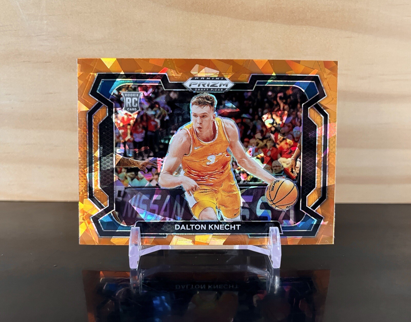 Dalton Knecht 2024 Prizm Draft Picks #50 Orange Ice Image Variation (RC)