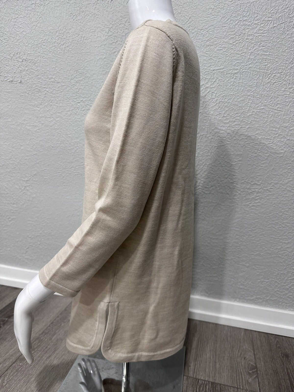 Tunica Tory Burch Hillary bottone oro lana merino nuova con etichette taglia S