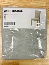Ikea Henriksdal Orrsta  Gray 21” Chair Cover Slipcover ((SET Of 2)) 003.366.77