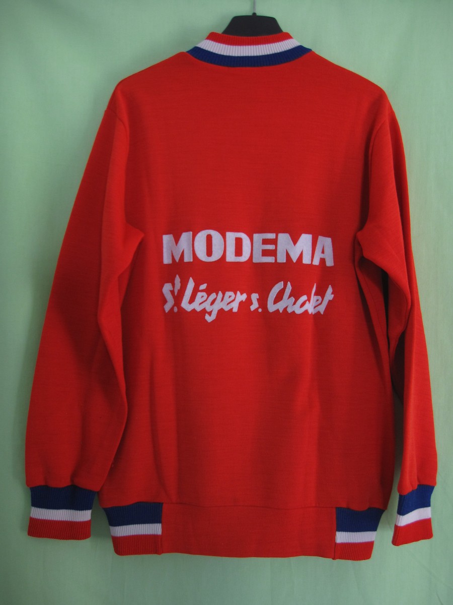 Veste Cycliste Vintage Rouge - Acrylique Bati Mars Constructions - Taille L