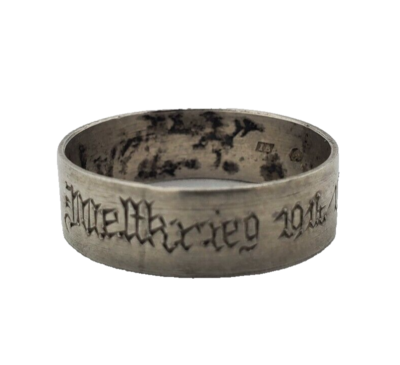1914’s★ ドイツ帝国陸軍 ★初期 Skull Ring★部隊支給★ WW1 World War I 個人装備