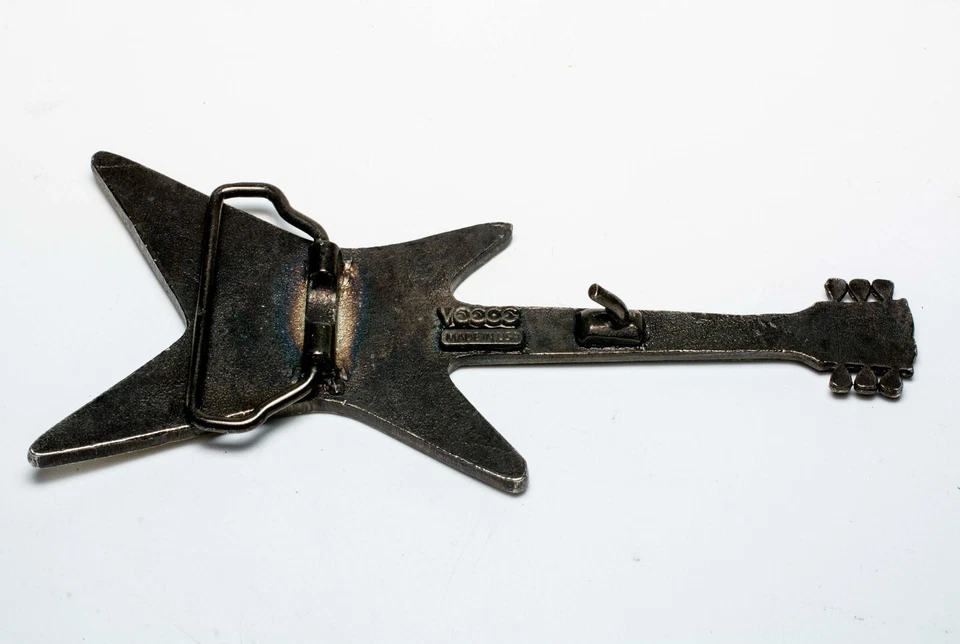 Vintage Electric Guitar Belt Buckle Music Instrument Buckle Veece - Image 3 of 4