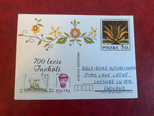 POLAND 1987 POSTAL CARD TUCHOLA ANNIVERSARY KASHUBIAN EMBROIDERY PICK 1