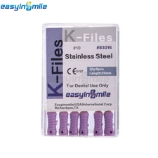 10Packs Dental Endo K/H/S Files Stainless Root Canal Hand File 25MM Easyinsmile
