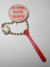 1940's Baseball Baltimore Elite Giants Negro League Roy Campanella Rookie Pin