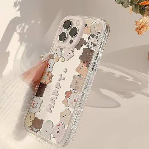 Phone Case Cover Silicone For iPhone 15 14 13 12 11 Pro Max Cute Cat Lanyard - Picture 5 of 6