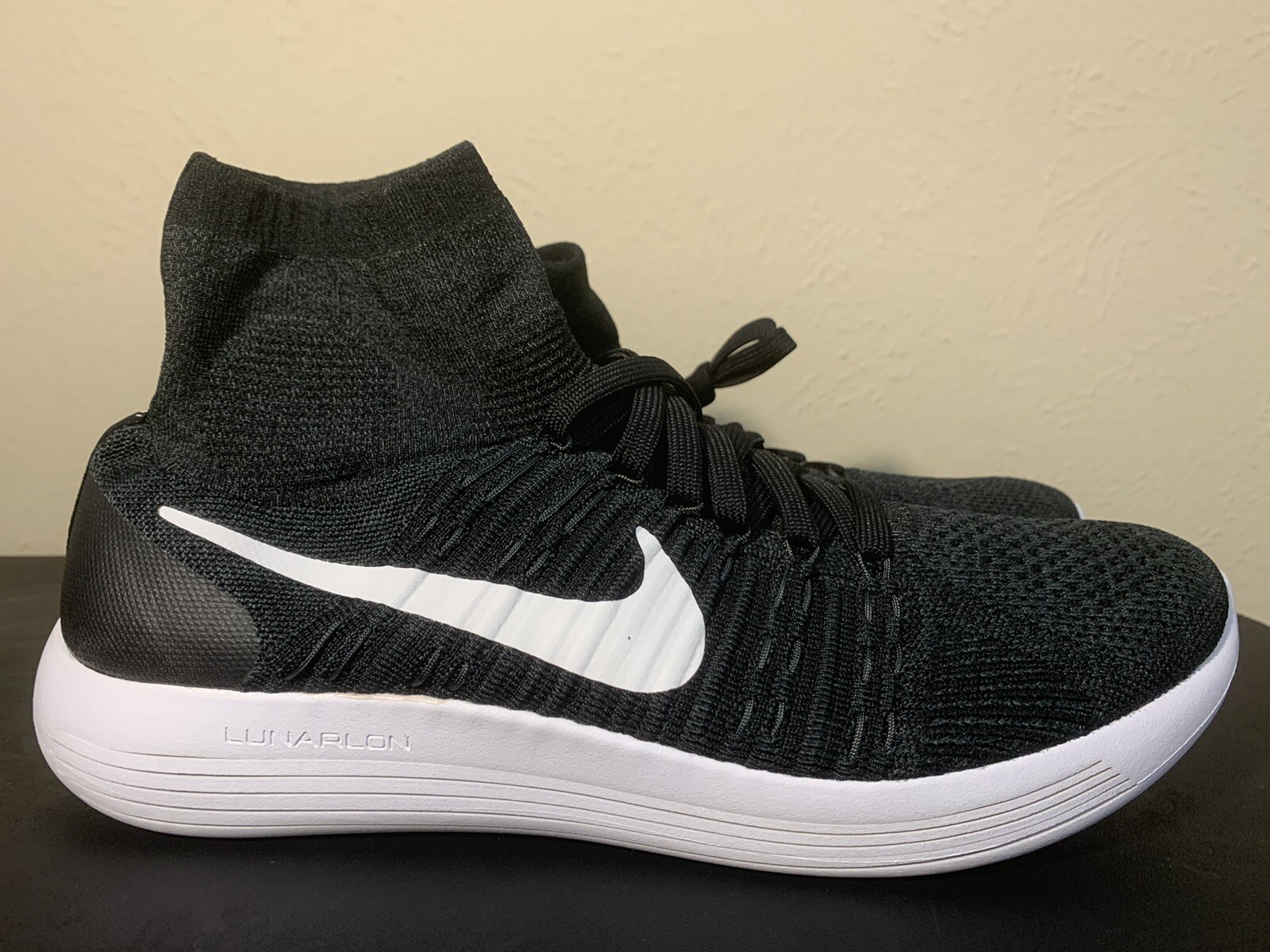 nike lunarepic flyknit black